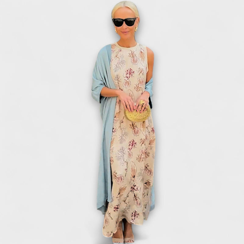 Elveria – Maksimalinė suknelė su atitinkančiu kardiganu