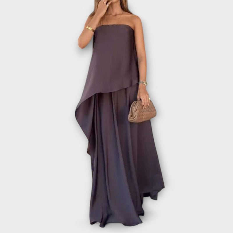 Ruby - Stilingas be rankovių bandeau topas ir sijonas